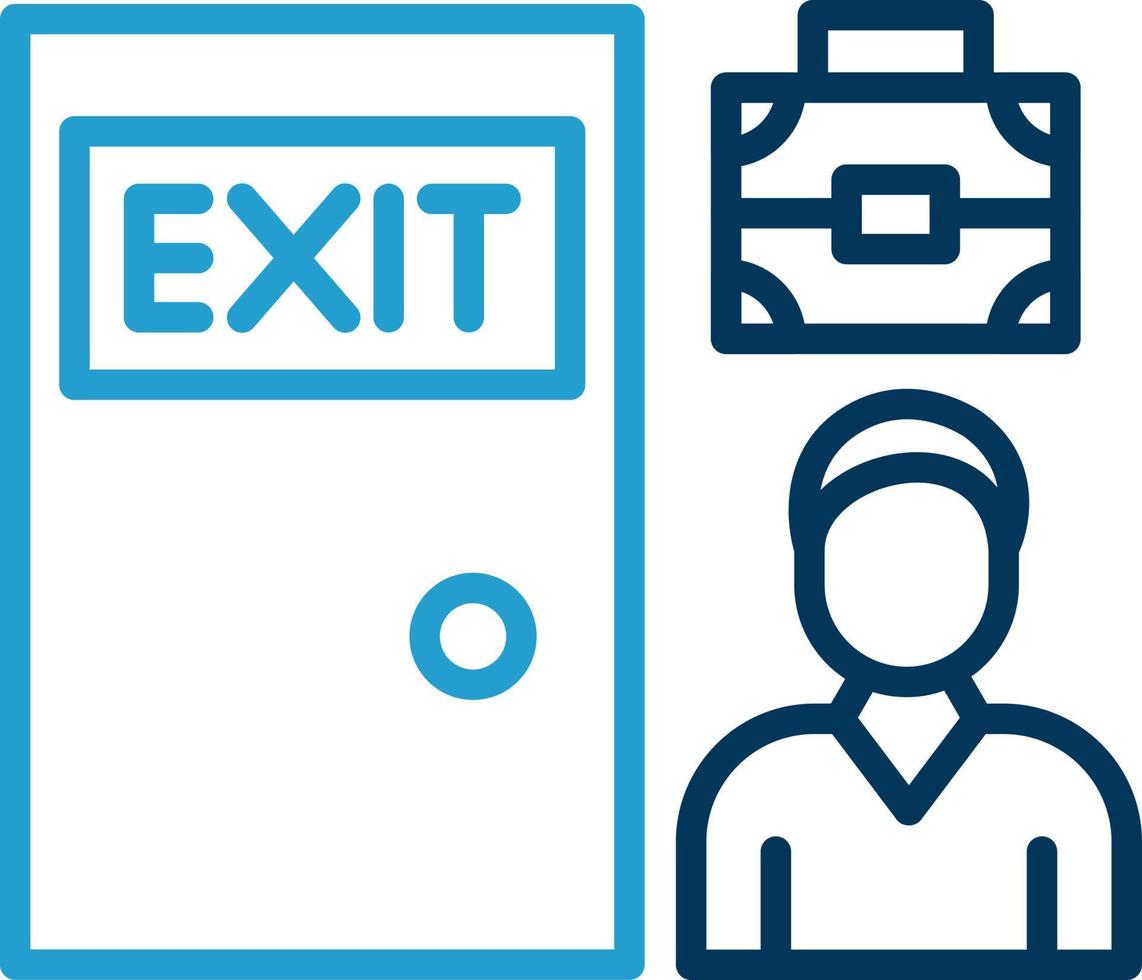 Exit Interview Vector Icon Design