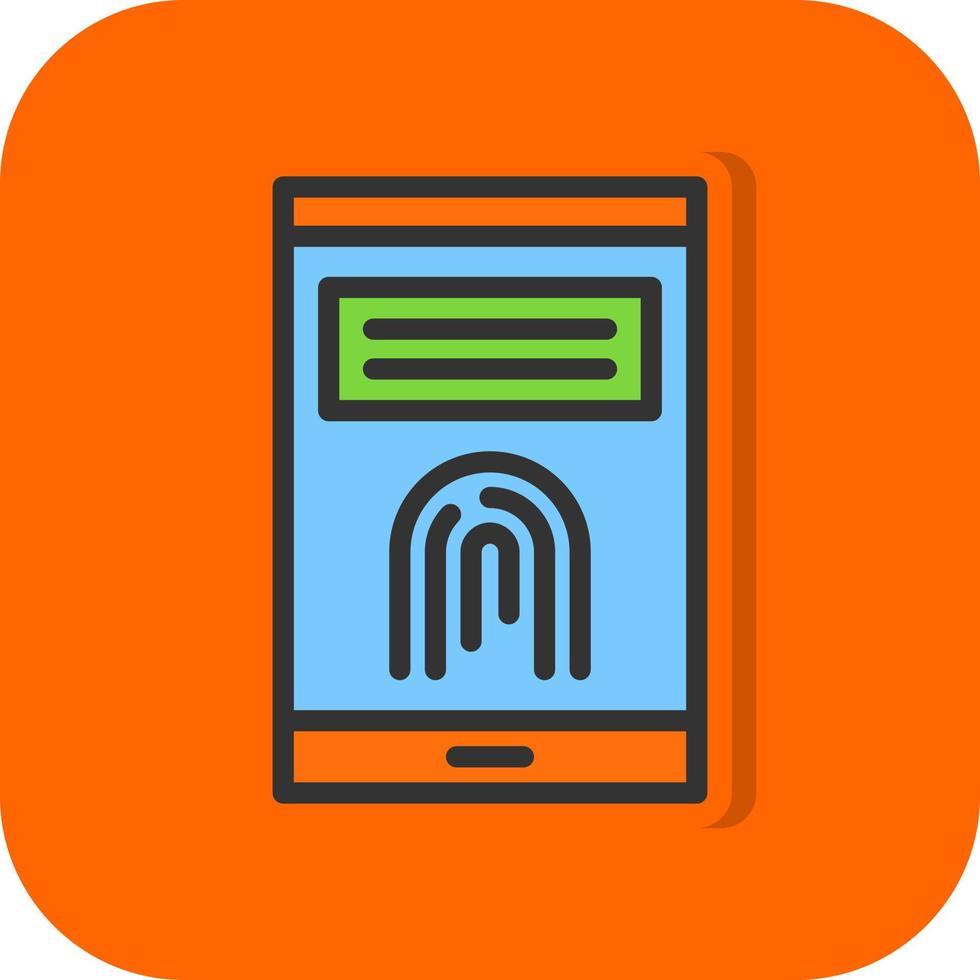 Finger Print Vector Icon Design