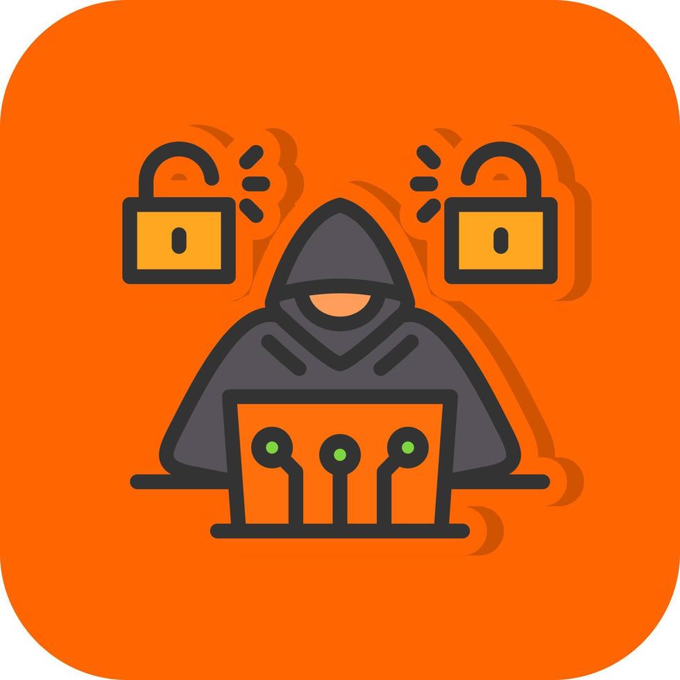 Cyber Attack Vector Icon Design