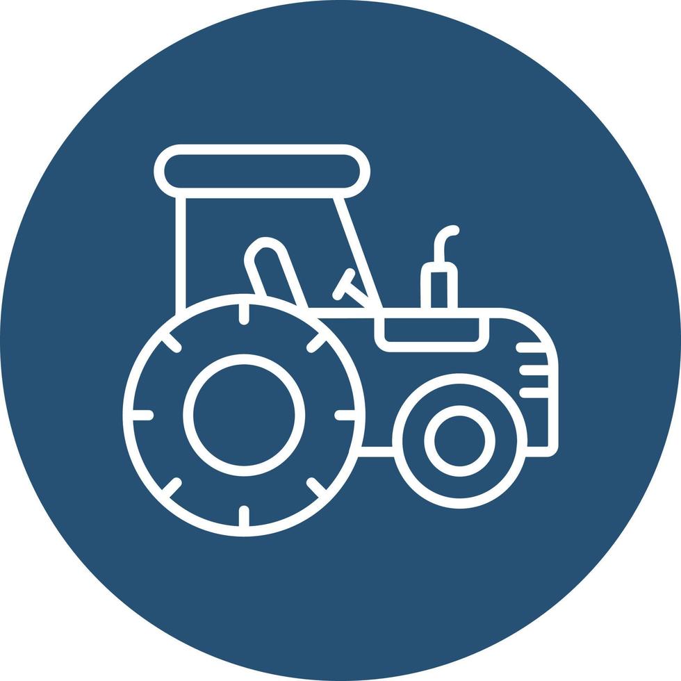 icono de vector de tractor