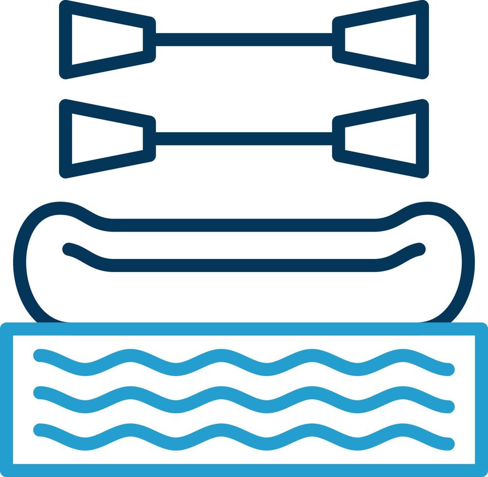 Rafting Vector Icon Design
