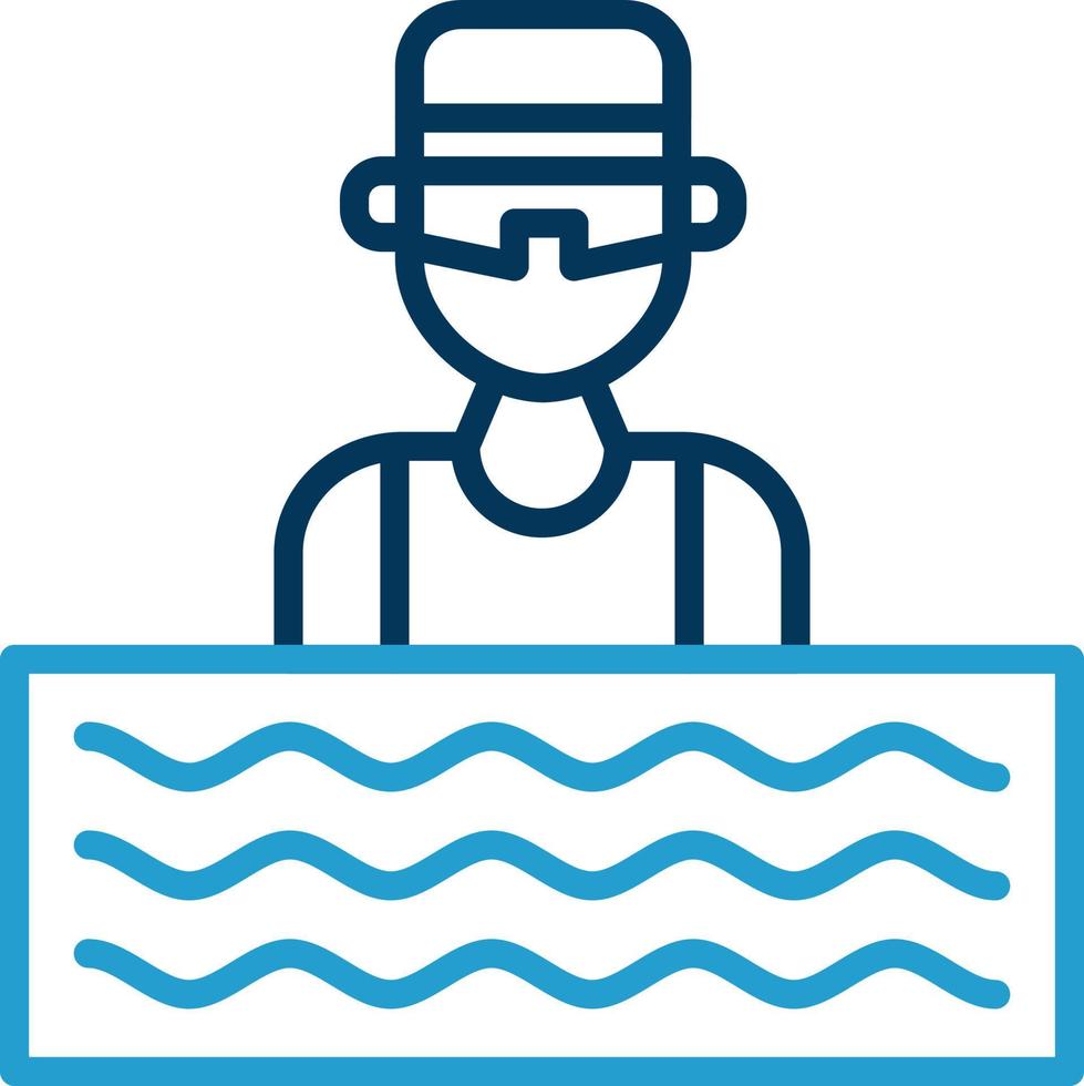 Aquathlon Vector Icon Design
