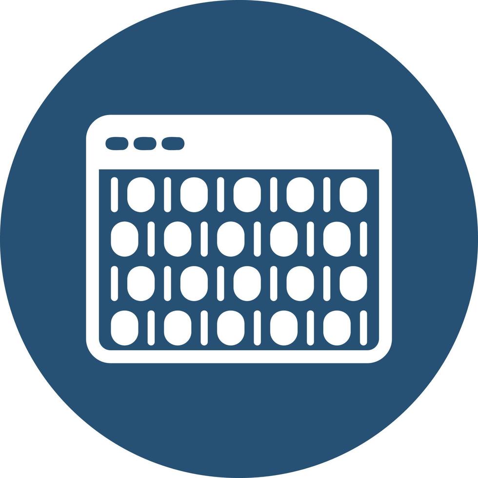 Binary Code Vector Icon
