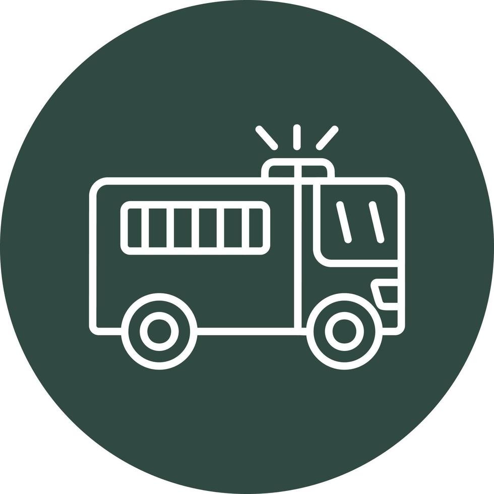 Prison Bus Vector Icon