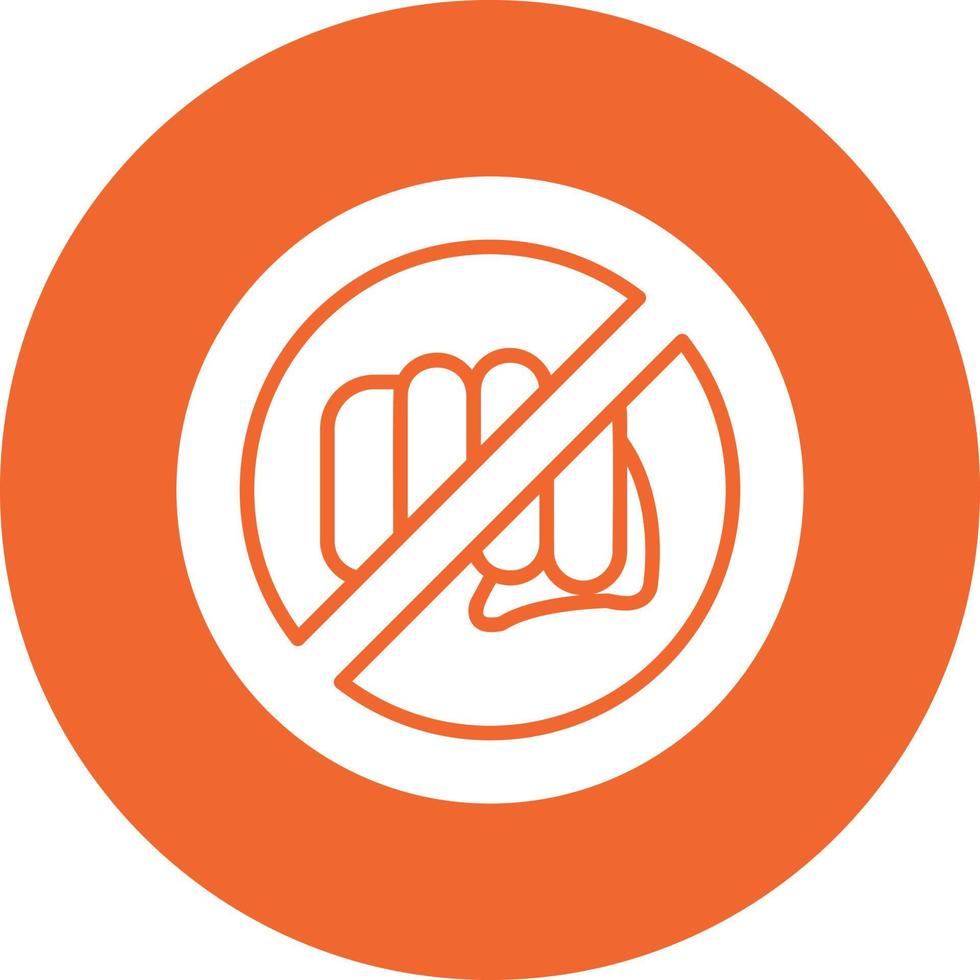 No Assaulting Vector Icon