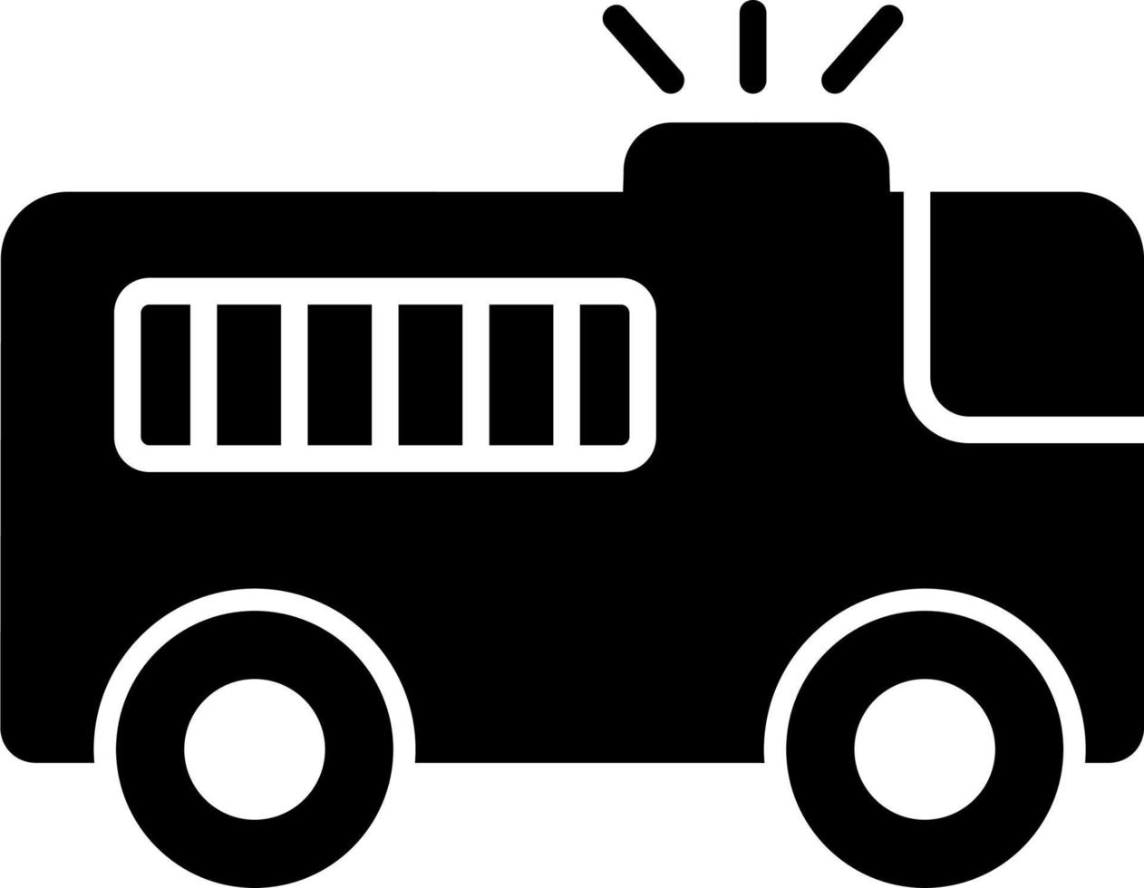 Prison Bus Vector Icon
