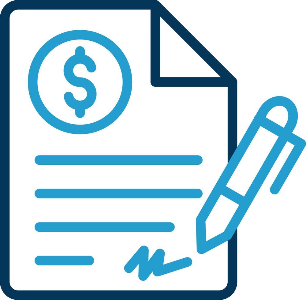 Contract Vector Icon Design