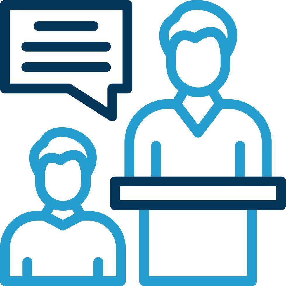 Job Interview Vector Icon Design