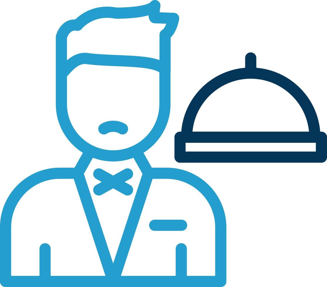 Waiter Vector Icon Design