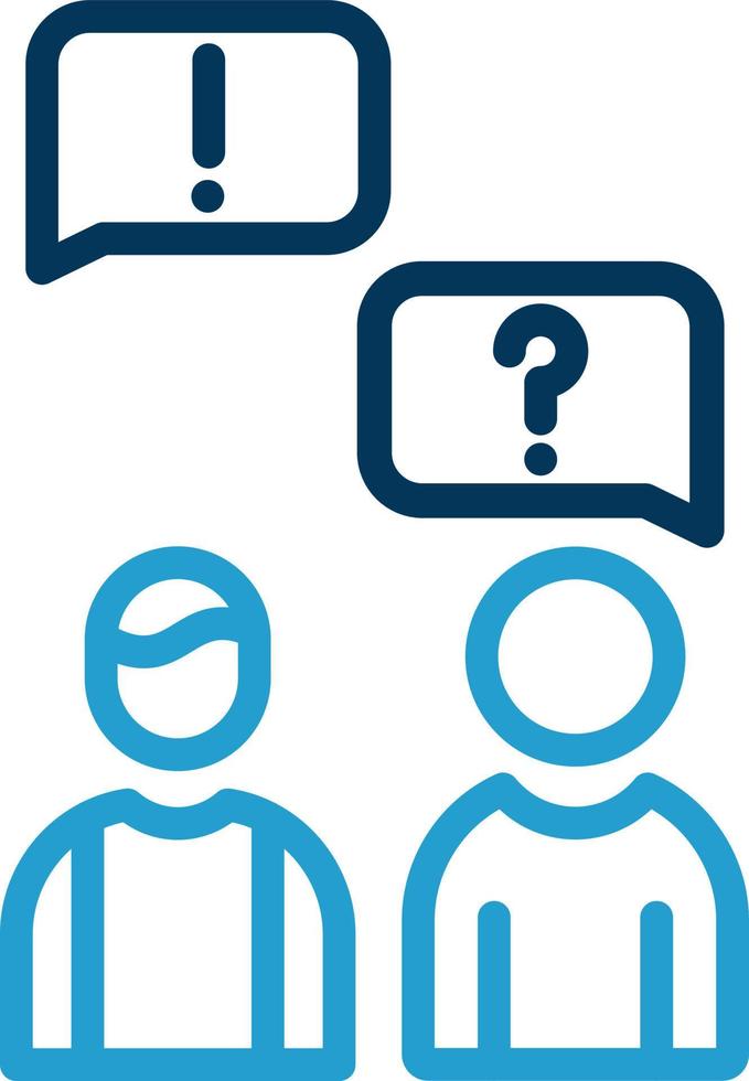 Language Barrier Vector Icon Design