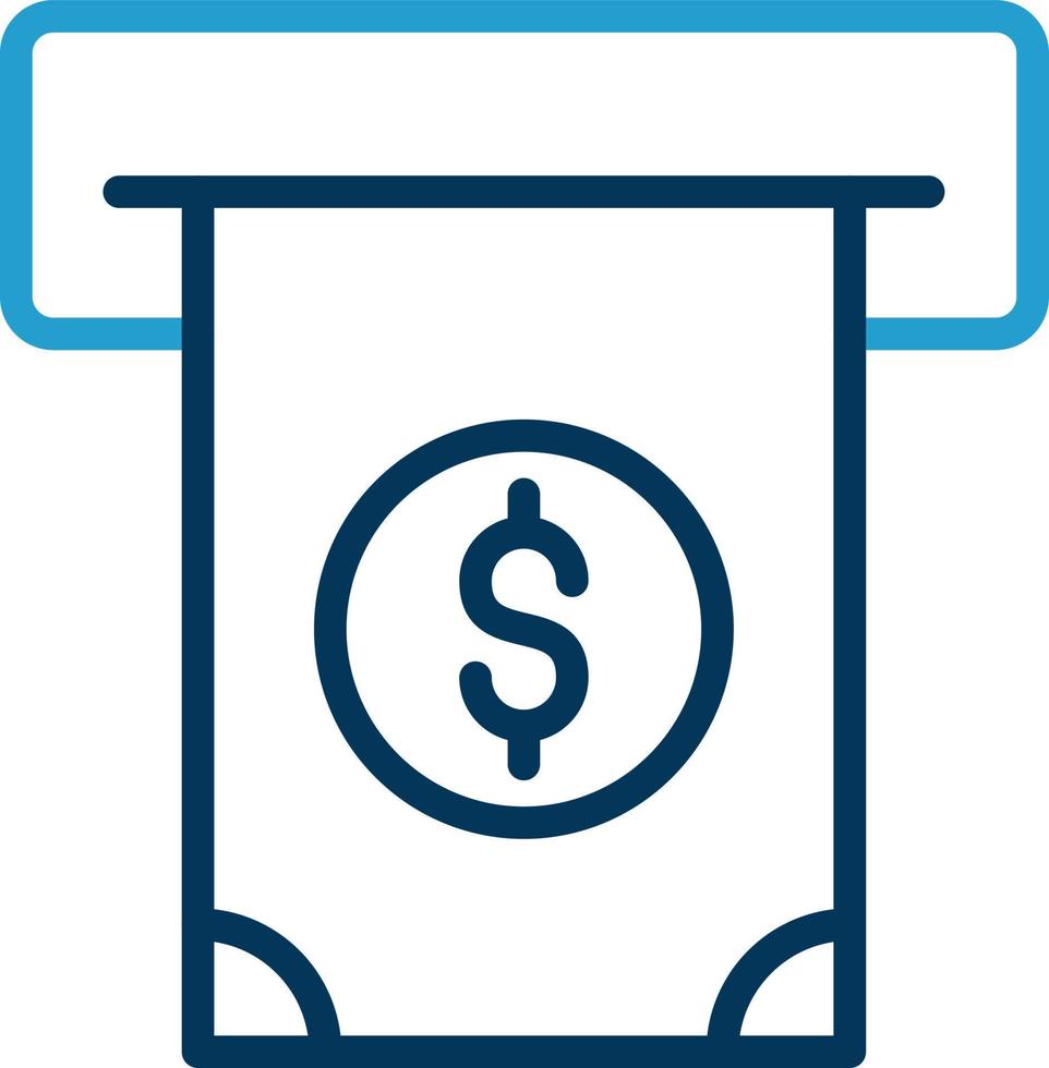 Cash Withdrawal Vector Icon Design