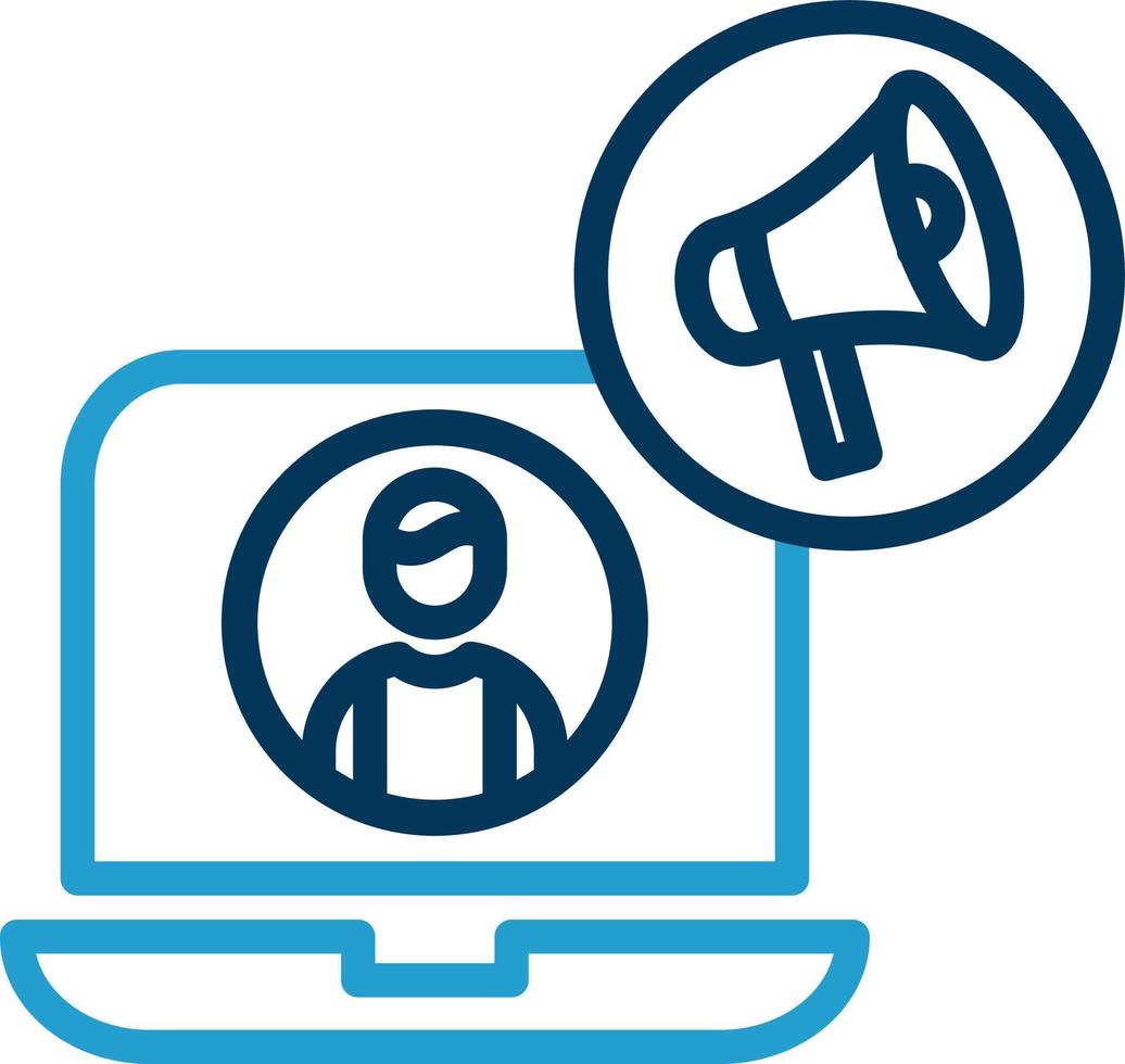 Content Marketer Vector Icon Design