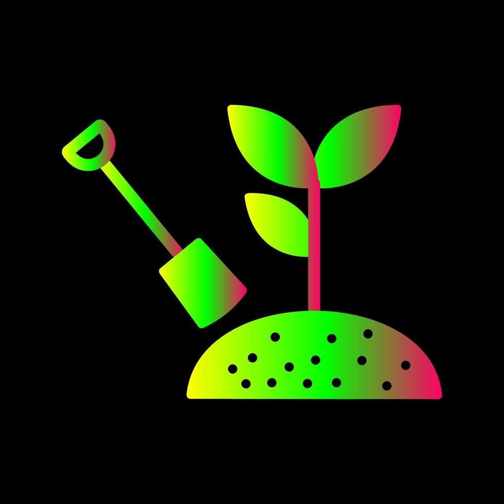 icono de vector de plantación