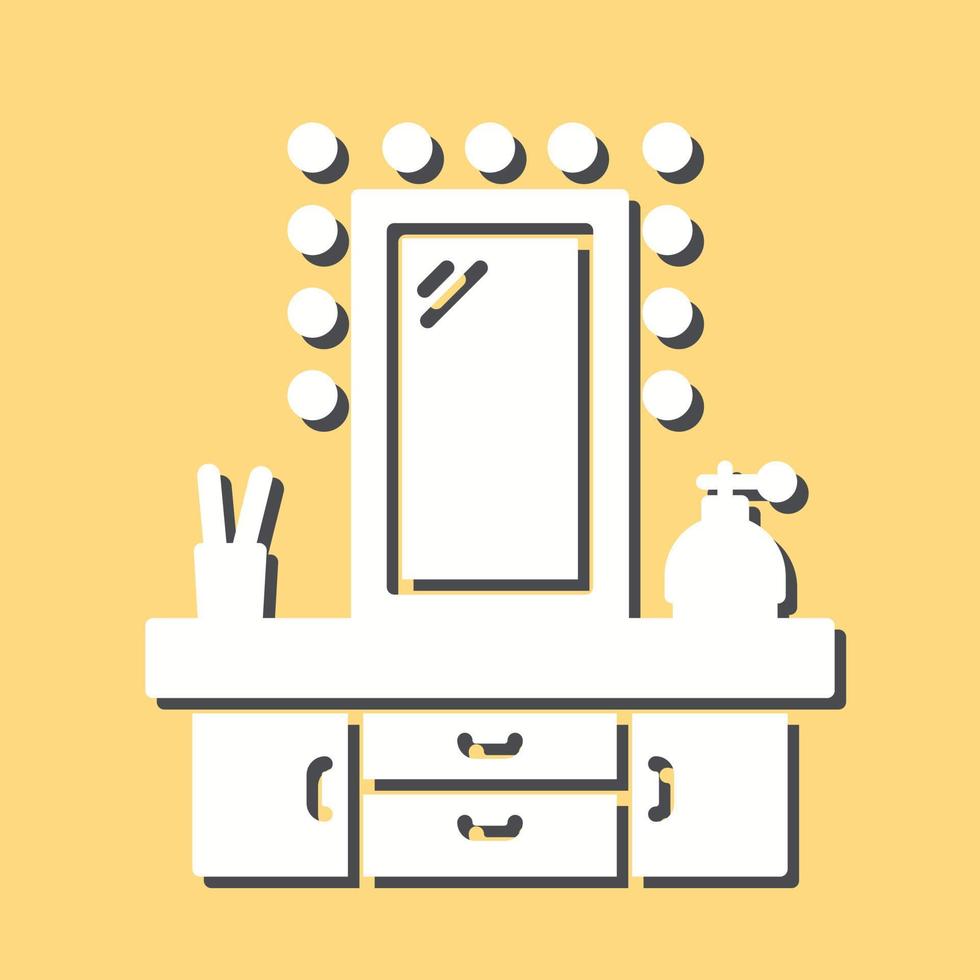 Dressing Table Vector Icon