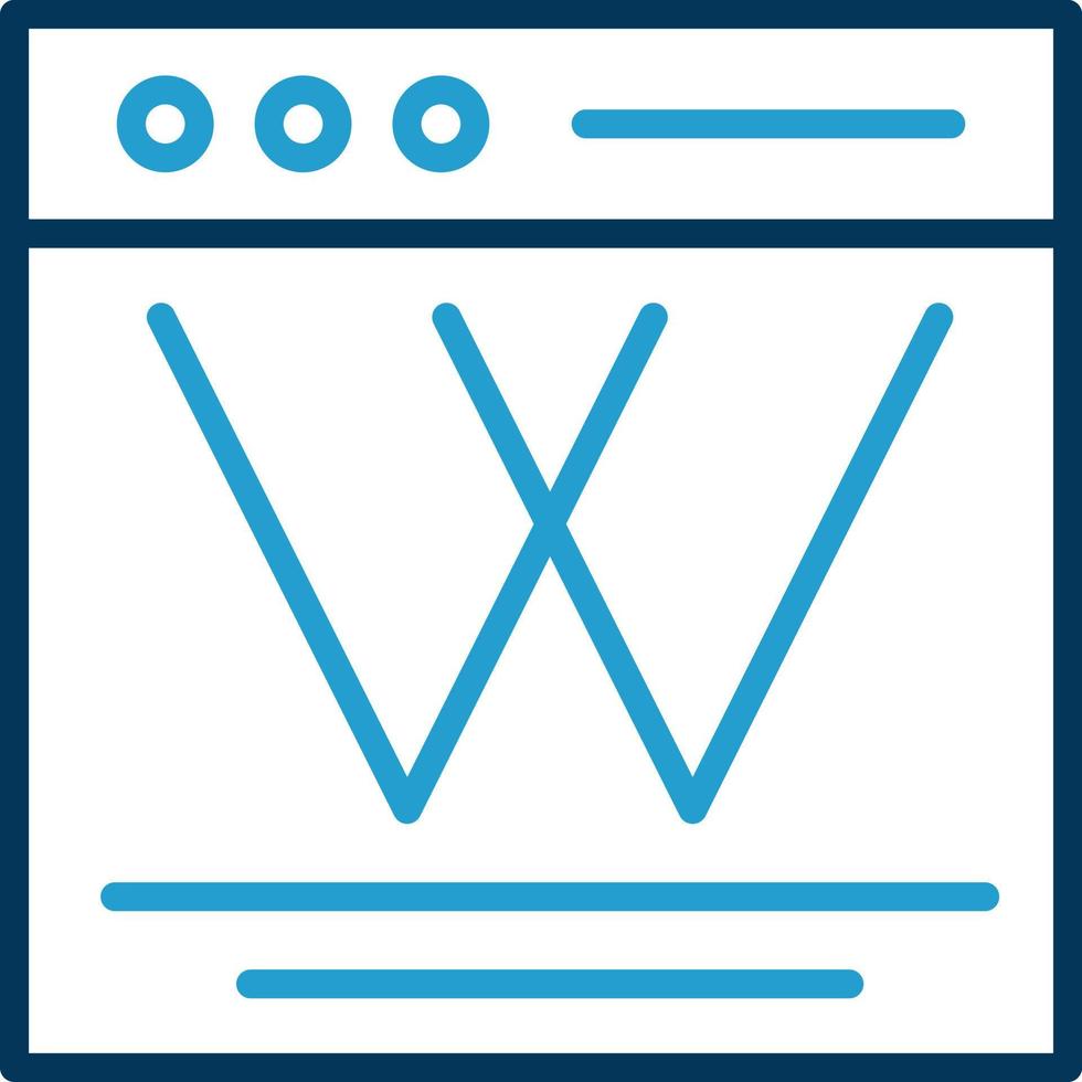 Wiki Vector Icon Design