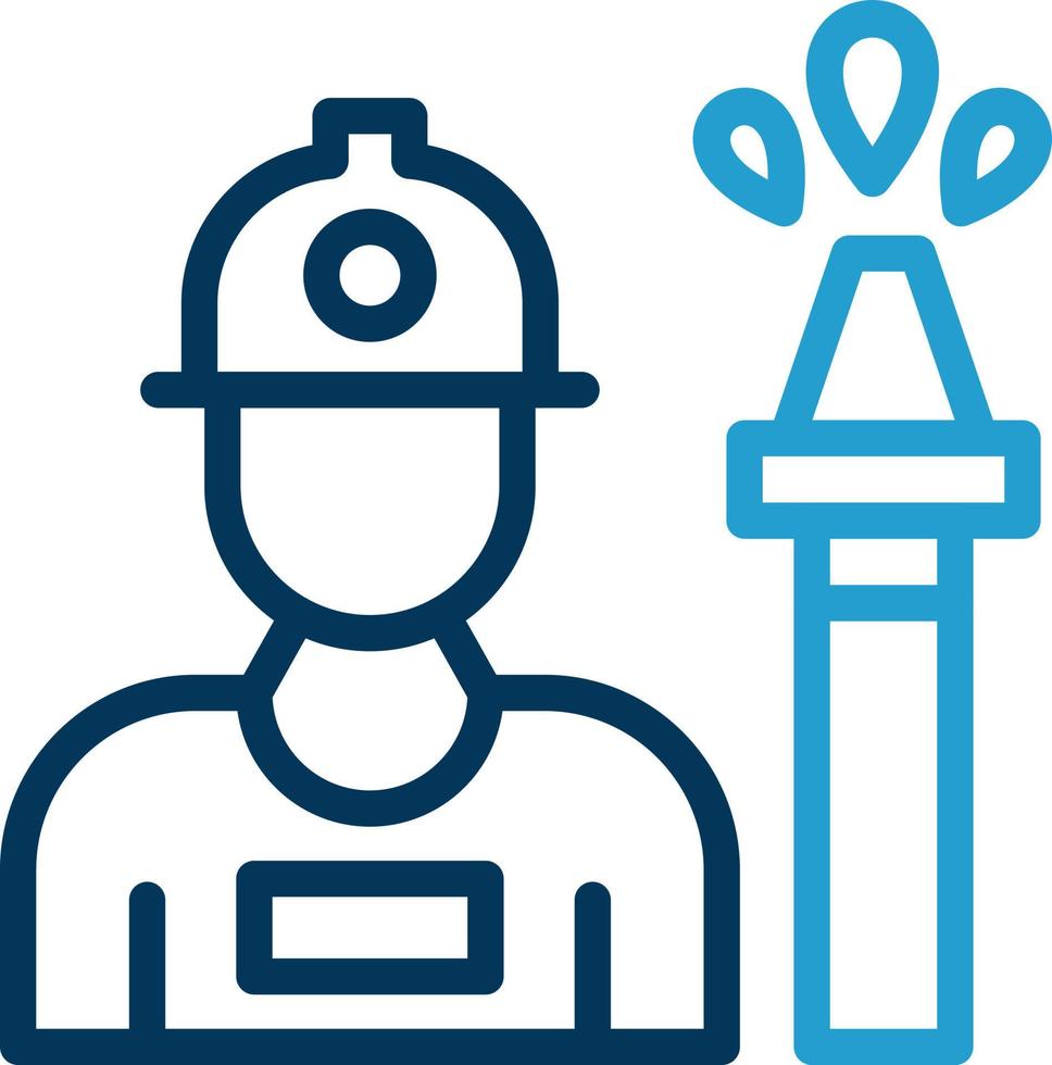 Fireman Vector Icon Design