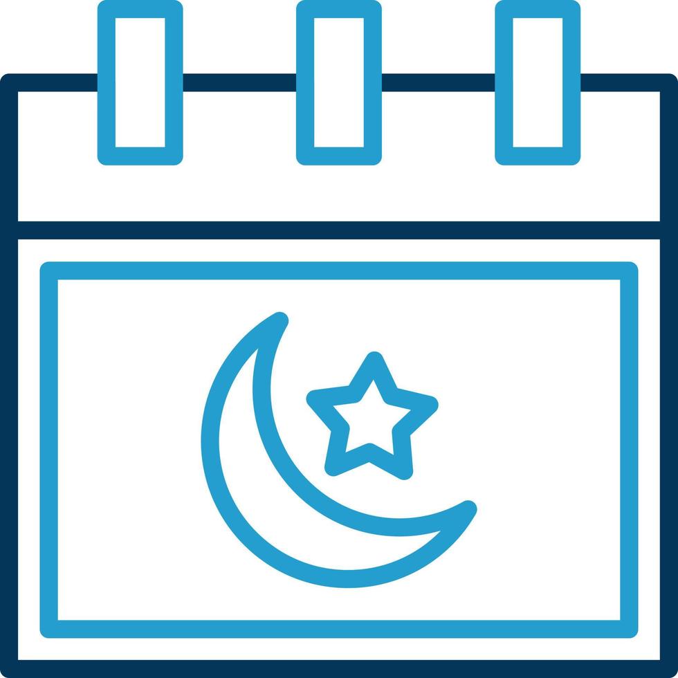 Islamic Calendar Vector Icon Design