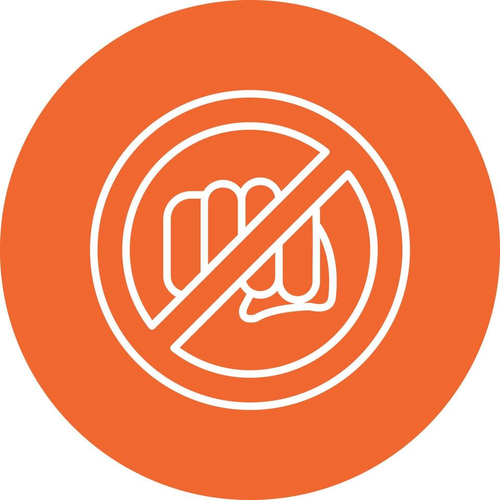 No Assaulting Vector Icon