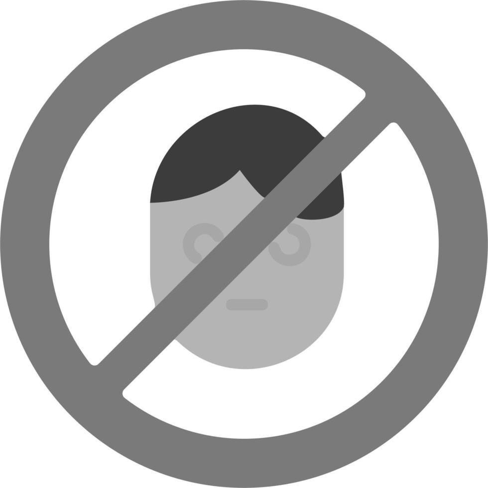 No Stalking Vector Icon