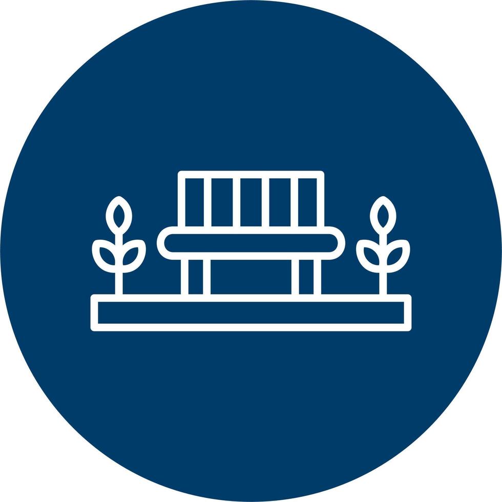 Park Bench Vector Icon