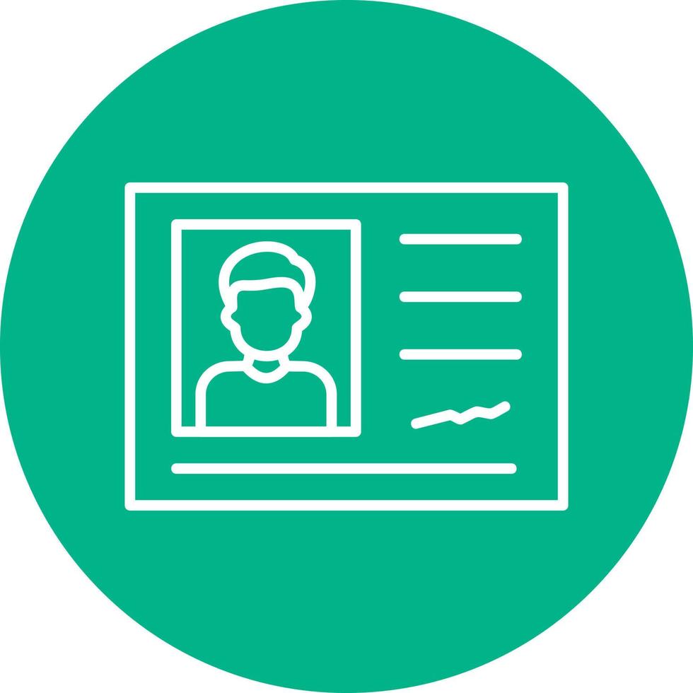 Identification Card Vector Icon