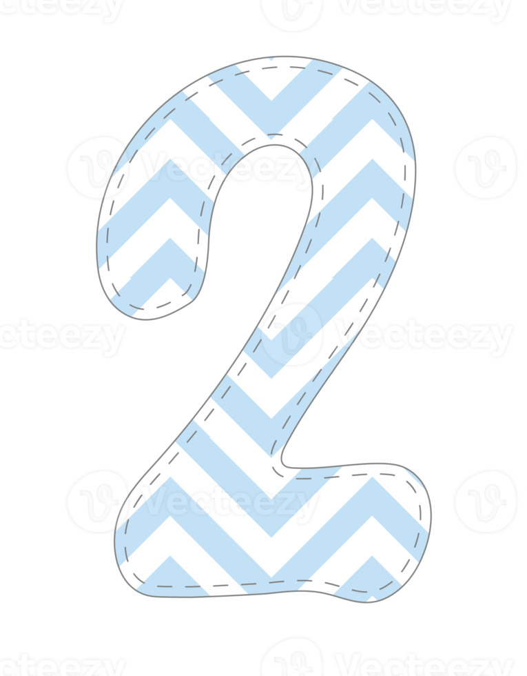 Cute Pastel Number png