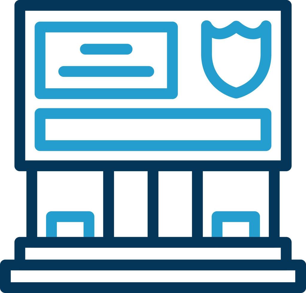 Police Station Vector Icon Design