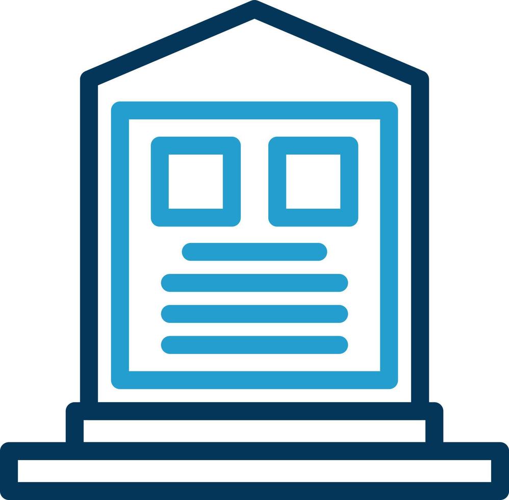 Cemetery Vector Icon Design