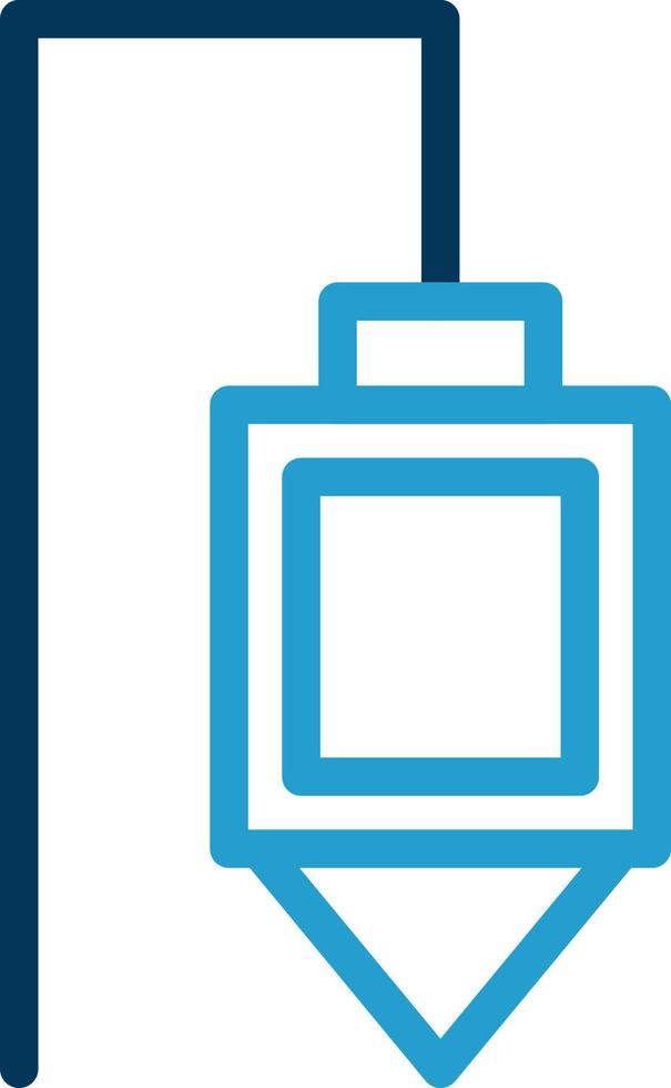 Plumb Bob Vector Icon Design