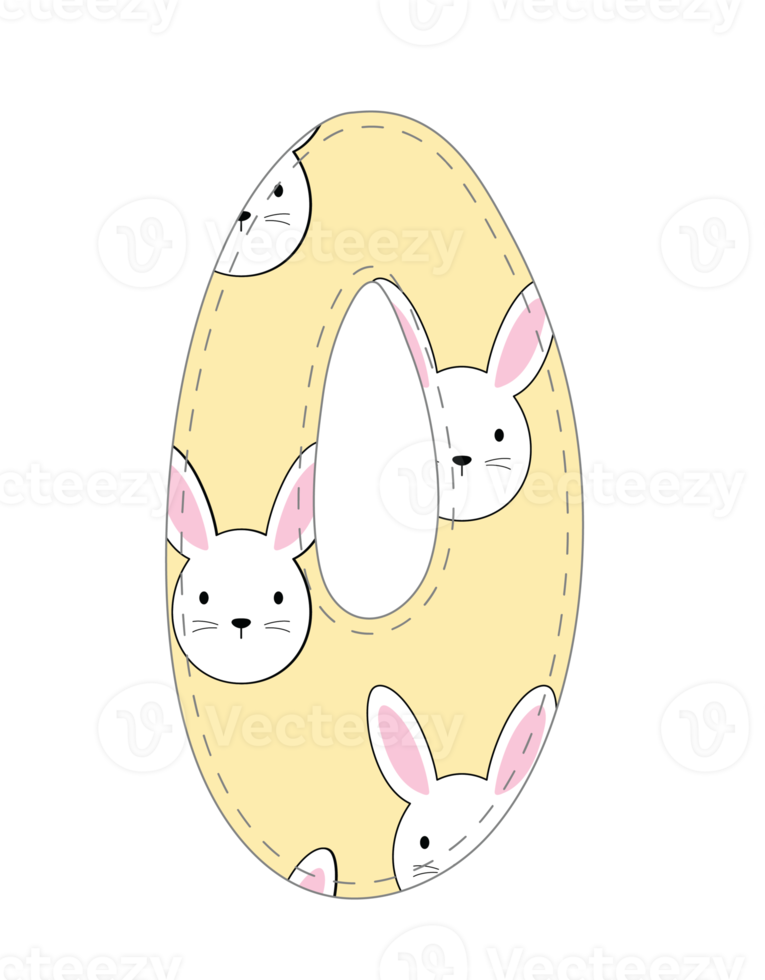 Cute Pastel Number png