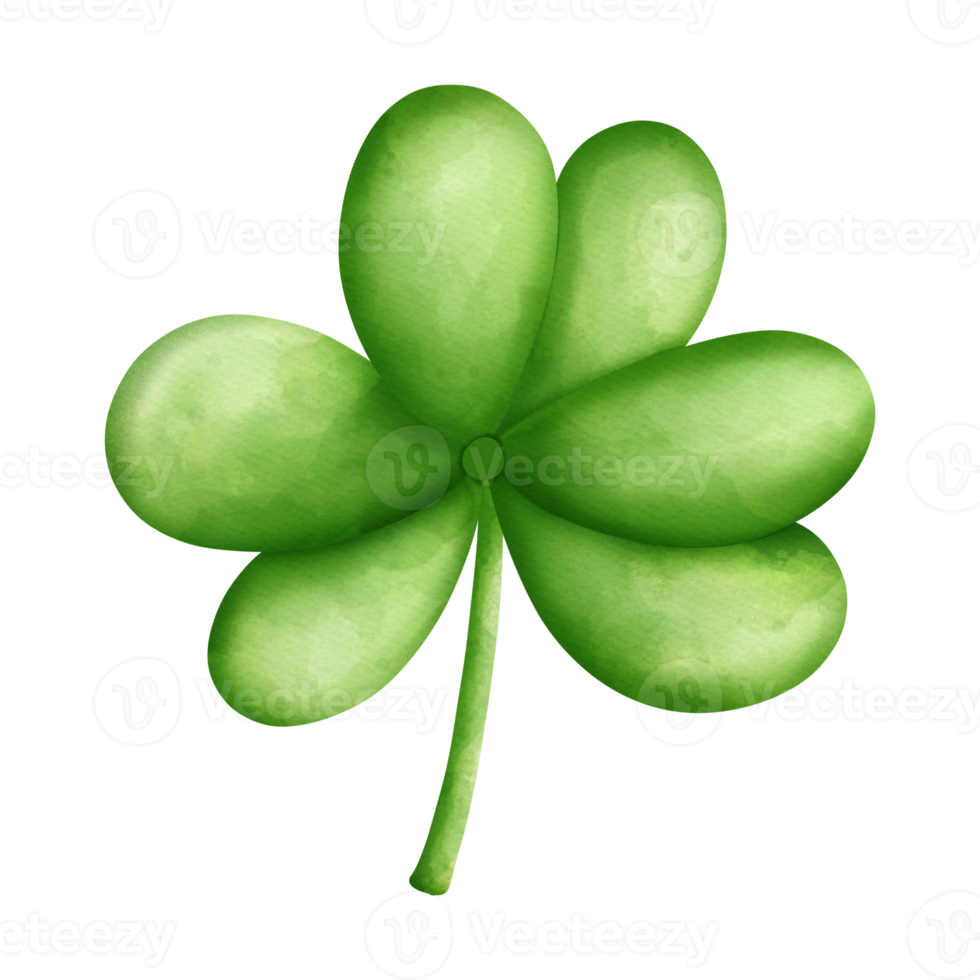 clover or sharock watercolor, nordic style, Saint Patrick day Element png