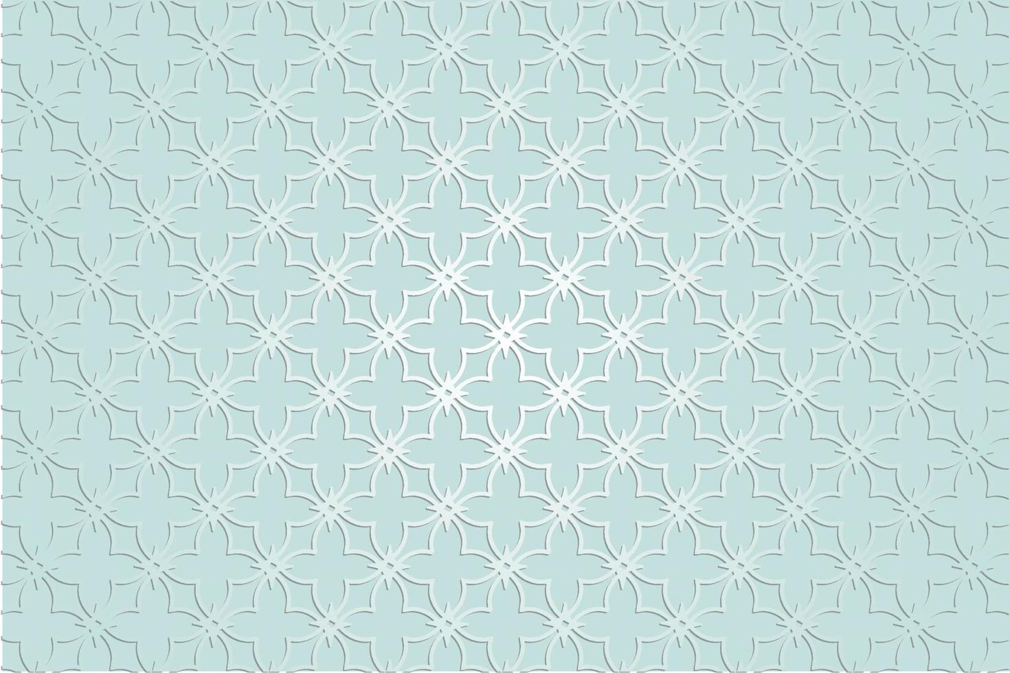 Flat arabic pattern background design vector