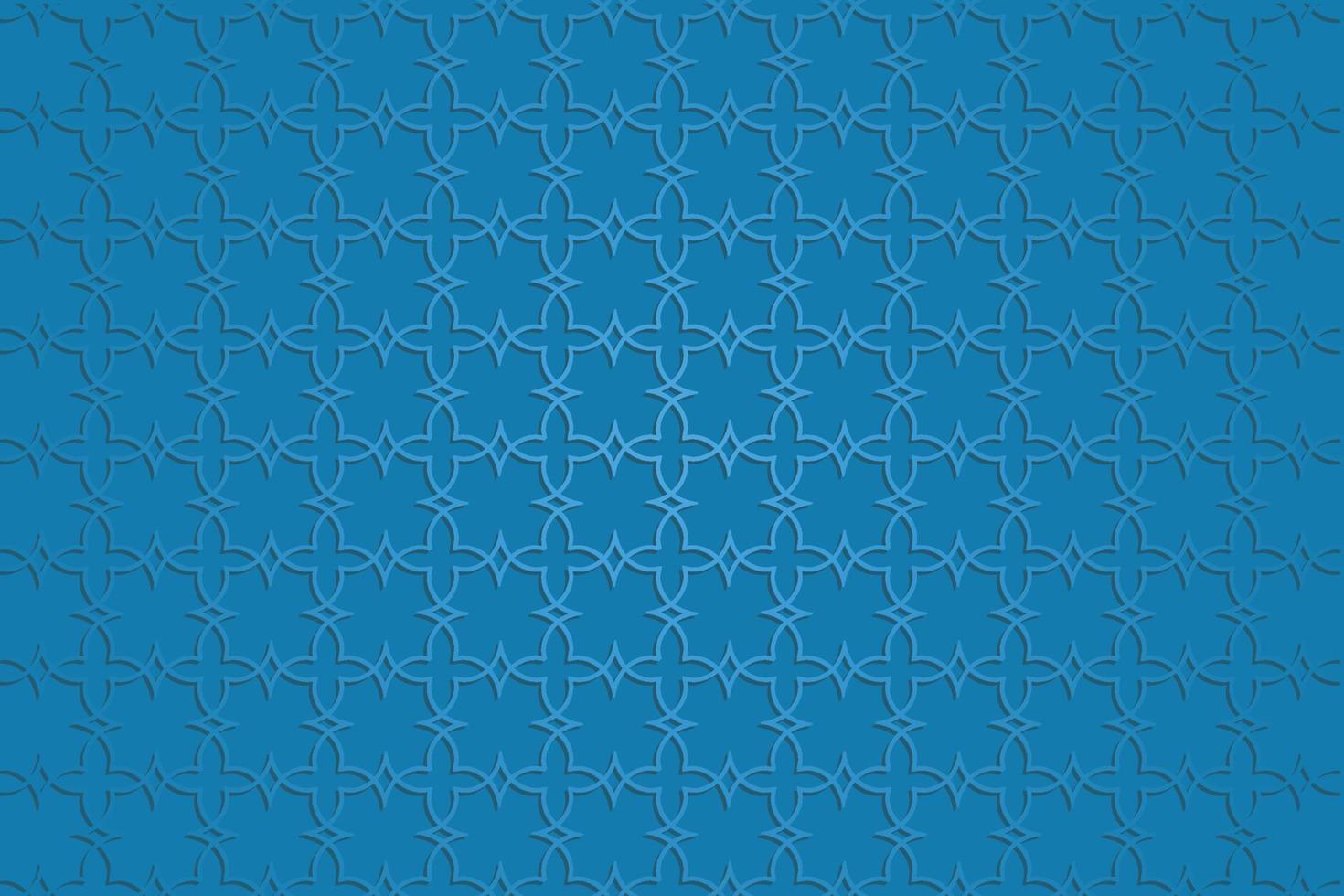 Flat arabic pattern background design vector