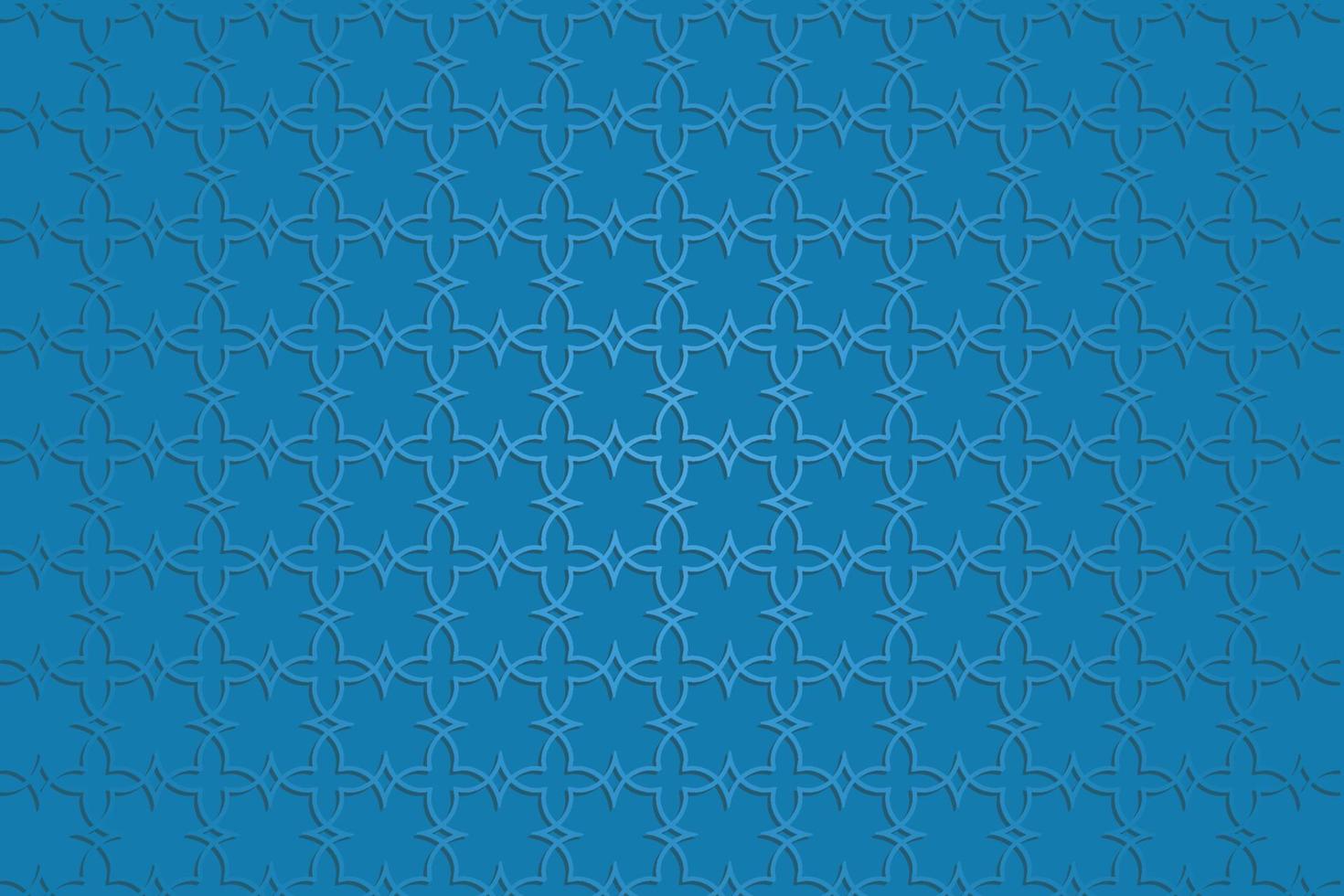 Flat arabic pattern background design vector