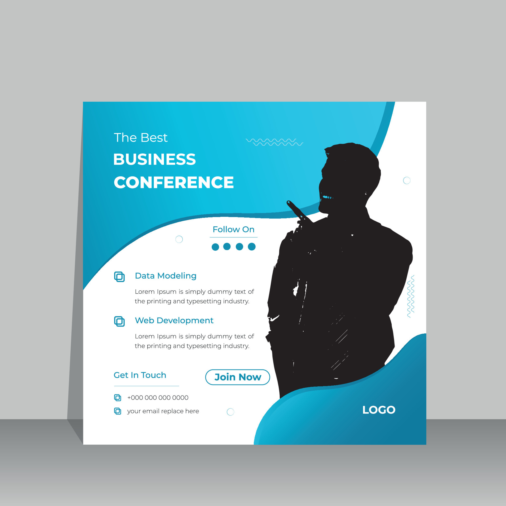 Digital marketing webinar and social media banner design 20786768