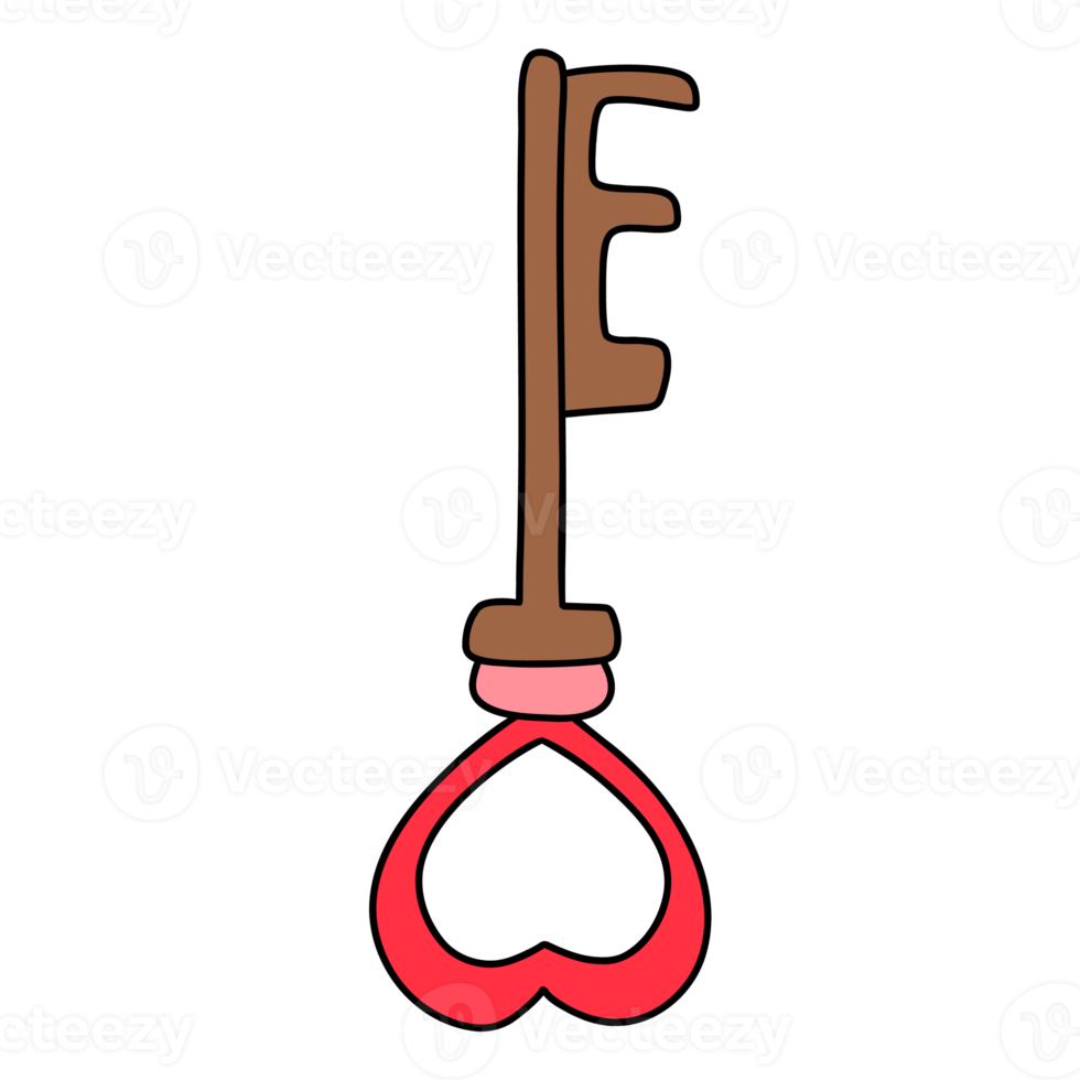 schön Herz Taste, Schlüssel von Liebe, Valentinstag Element png