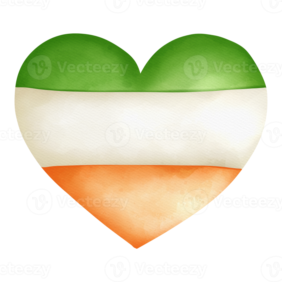 cuore st patrick, nordico stile, santo patrick giorno elemento png