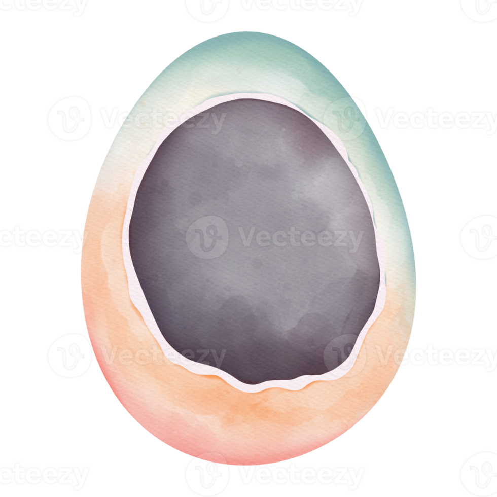 Watercolor Easter Egg Nest, Bunny Easter Hunt Egg, Easter Elements png