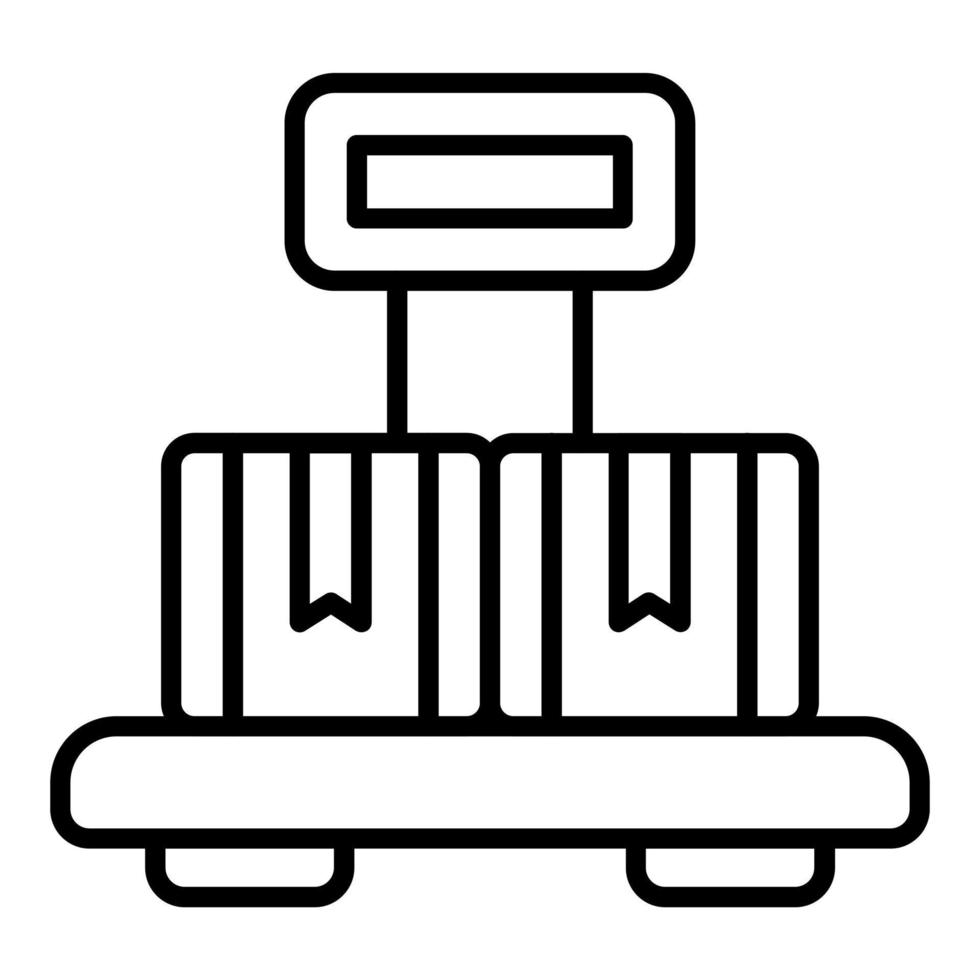 Platform Scale Icon Style vector