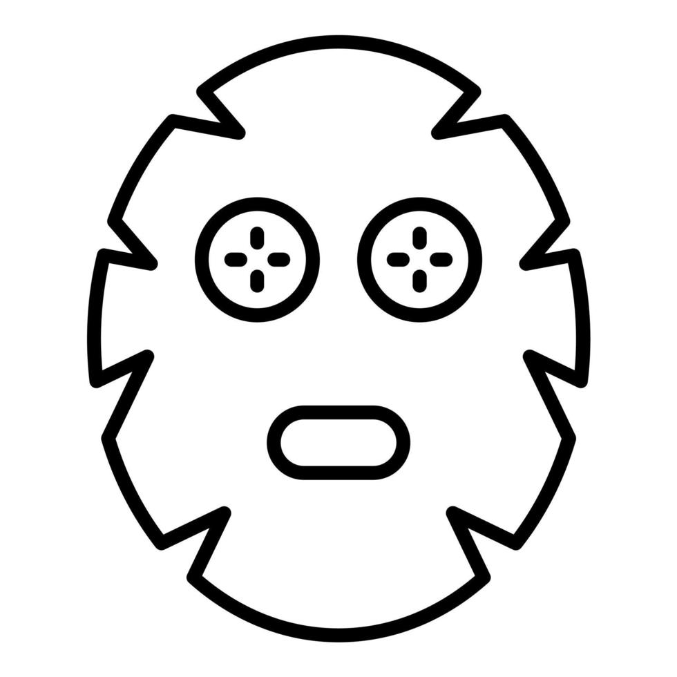 facial máscara icono estilo vector