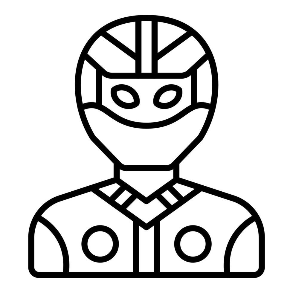 Racer Icon Style vector