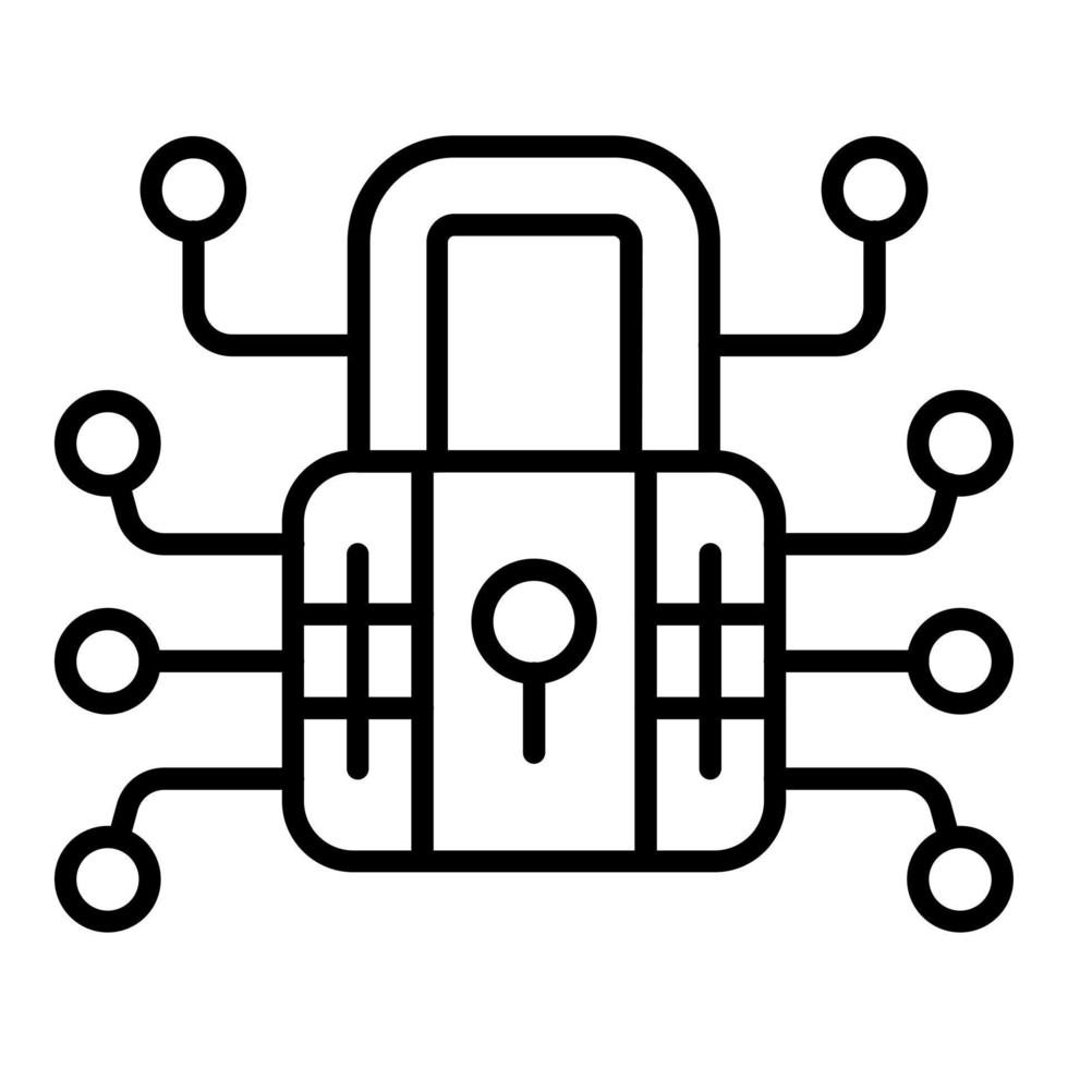 Data Encryption Icon Style vector