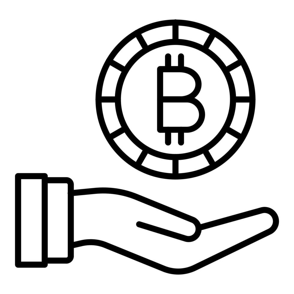 Initial Coin Offering Icon Style vector