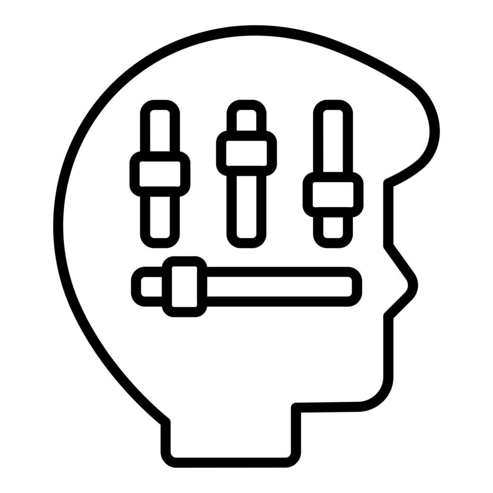 Self Control Icon Style vector