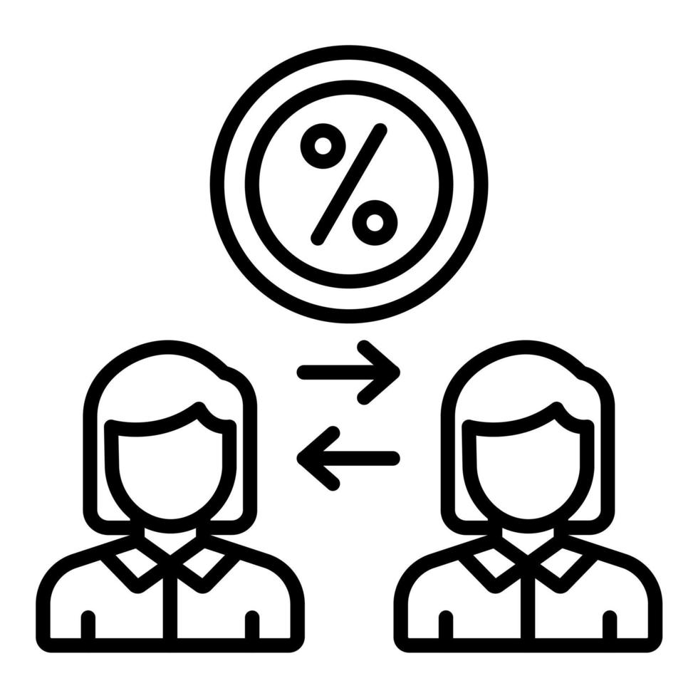 Interpersonal Intelligence Icon Style vector