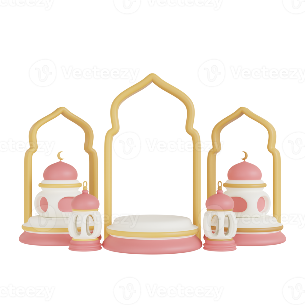 Ramadhan kareem 3d decoration png