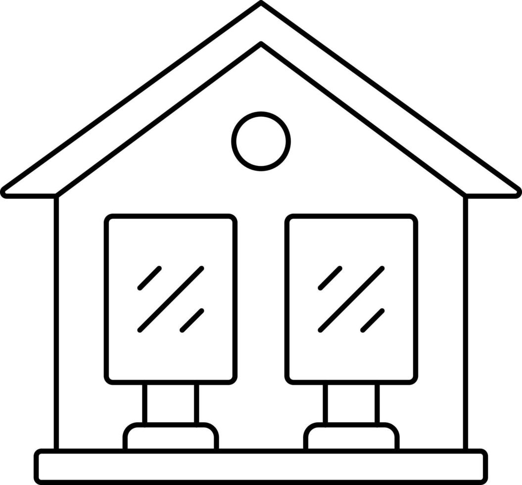 House Of Mirrors Icon Style 20788123 Vector Art at Vecteezy