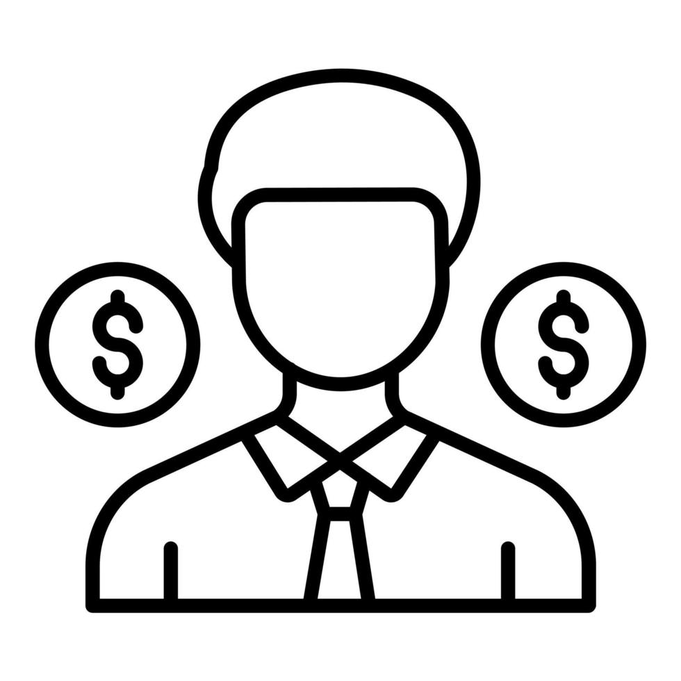 Embezzlement Icon Style vector
