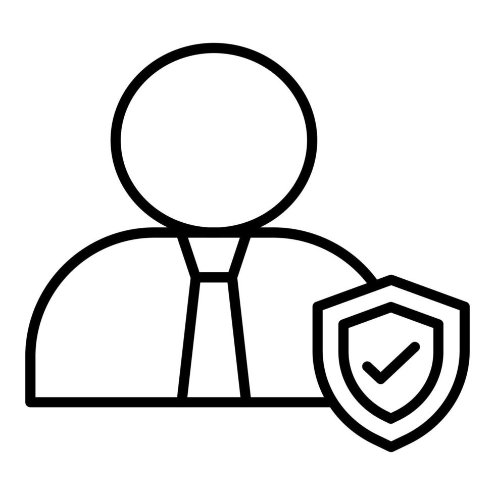 Employee Protection Icon Style vector