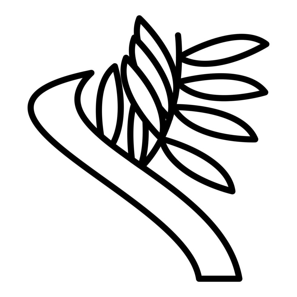 Bird Of Paradise Icon Style vector